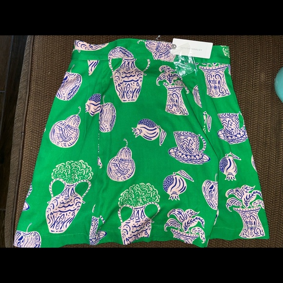 AuthenticAnthropologie Retro Green Skirt NWT Brand New